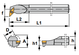 S12S-SVUC L 2E - 93° Side & End Cutting Edge Angle