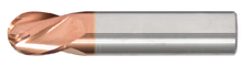  3/64" End Mill Single End Ball. Stub Length. Flute Length 3/32" OAL 1-1/2" - 2 Flutes TiCN Coated