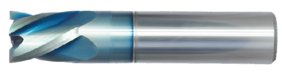 3/64 " End Mill Single End Square. Stub Length. Flute Length 3/32" OAL 1-1/2" - 3 Flutes Sky Coated General Purpose