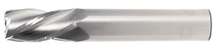  43/64" End Mill Single End Square. Flute Length 1-1/2" - OAL 4" - 3 Flutes Uncoated