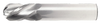 9/32" End Mill Single End Ball. Flute Length 7/8" - OAL 2-1/2" - 4 Flutes Uncoated