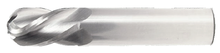  5/64" End Mill Single End Ball. Flute Length 1/4" - OAL 1-1/2" - 2 Flutes Uncoated