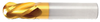 11/64" End Mill Single End Ball. Flute Length 9/16" - OAL 2" - 2 Flutes TiN Coated