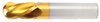 17/32" End Mill Single End Ball. Flute Length 1-1/4" - OAL 3-1/2" - 2 Flutes TiN Coated