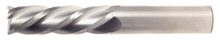  3/16" End Mill Single End Square. Long Length. Flute Length 3/4" OAL 2-1/2" - 4 Flutes Uncoated