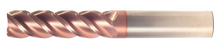  1/4" End Mill Single End Square. Long Length. Flute Length 1-1/8" OAL 3" - 2 Flutes TiCN Coated