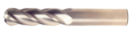 5/16" End Mill Single End Ball Nose. Long Length. Flute Length 1-1/8" OAL 3" - 4 Flutes Uncoated