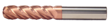 5/8" End Mill Single End Ball Nose. Long Length. Flute Length 2-1/4" OAL 5" - 2 Flutes TiCN Coated