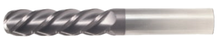  1" End Mill Single End Ball Nose. Long Length. Flute Length 2-1/4" OAL 5" - 4 Flutes AlTiN Coated