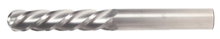  5/16" End Mill Single End Ball. Extra Long Length. Flute Length 1-5/8" OAL 4" - 4 Flutes Uncoated
