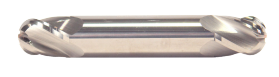 1/8" End Mill Double End Ball. Stub Length. Flute Length 1/4" OAL 1-1/2" - 4 Flutes Uncoated