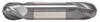 9/32" End Mill Double End Ball. Stub Length. Flute Length 1/2" OAL 2-1/2" - 2 Flutes - AlTiN Coated