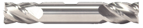 3/16" End Mill Double End Square. W/Weldon Flats. Flute Length 1/2" OAL 3-1/4" - 2 Flutes - Uncoated