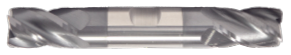 1/2" End Mill Double End Square. W/Weldon Flats. Flute Length 1" OAL 4" - 4 Flutes - AlTiN Coated