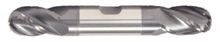  5/16" End Mill Double End Ball. W/Weldon Flats. Flute Length 3/4" OAL 3-1/2" - 4 Flutes - AlTiN Coated