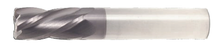  5/32" End Mill Single End Square. Corner Radius .015" - Shank OD 3/16'' Flute Length 9/16" OAL 2" - 2 Flutes - AlTiN Coated