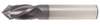 Solid Carbide Drill Mill Single End. Cutter Diameter 3/4". Shank OD 3/4". Flute Length 1-1/2". OAL 4". 2 Flutes - 90 Degree Point - AlTiN Coated