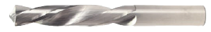 Solid Carbide Drill Jobber Length. Cutter Diameter 1/4". Flute Length 2". OAL 3-1/4" - 2 Flutes - 118 Degree Point - Uncoated