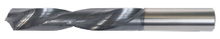  Solid Carbide Drill Jobber Length. Cutter Diameter 11/16". Flute Length 4-1/4". OAL 6". 2 Flutes - 118 Degree Point - AlTiN
