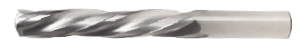 Solid Carbide Drill Jobber Length. Cutter Diameter 1/16". Flute Length 3/4". OAL 1-1/2" - 3 Flutes - 150 Degree Point - Uncoated