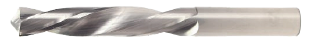 Solid Carbide Drill Jobber Length. Cutter Diameter C. Flute Length 2. OAL 3-1/4" - 2 Flutes - 118 Degree Point - Uncoated