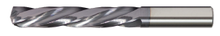  Solid Carbide Drill Jobber Length. Cutter Diameter 33/64". Flute Length 3-1/4". OAL 5" - 3 Flutes - 150 Degree Point - AlTiN