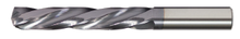  Solid Carbide Drill Jobber Length. Cutter Diameter 1/16". Flute Length 3/4". OAL 1-1/2" - 3 Flutes - 150 Degree Point - AlTiN