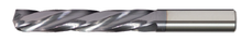  Solid Carbide Drill Jobber Length. Cutter Diameter 19. Flute Length 1-5/8". OAL 2-3/4" - 3 Flutes - 150 Degree Point - AlTiN
