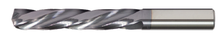  Solid Carbide Drill Jobber Length. Cutter Diameter 54. Flute Length 3/4". OAL 1-1/2" - 3 Flutes - 150 Degree Point - AlTiN