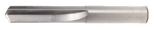 Solid Carbide Straight Flute Drill. Cutter Diameter 7/64". Flute Length 13/16". OAL 1-13/16" - 2 Flutes - 140 Degree Split Point - Uncoated