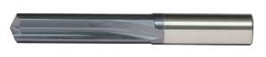 Solid Carbide Straight Flute Drill. Cutter Diameter 5/32". Flute Length 1". OAL 2-1/16" - 2 Flutes - 140 Degree Split Point - AlTiN Coated