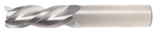 3/4" Spoon Cutter - Center Cut. Single End with 38 Degree Helix. Shank OD 3/4" - LOC 3" - OAL 6" - 3 Flutes for Aluminum & non-ferrous machining. Uncoated