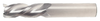 5/8" Spoon Cutter - Center Cut. Single End with 45 Degree Helix. Shank OD 5/8" - LOC 1-5/8" - OAL 3-1/2" - 3 Flutes for Aluminum & non-ferrous machining. Uncoated