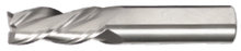  5/8" Spoon Cutter - Center Cut. Single End with 38 Degree Helix. Shank OD 5/8" - LOC 3/4" - OAL 3-1/2" - Corner Radius 0.060" - 3 Flutes for Aluminum & non-ferrous machining. Uncoated