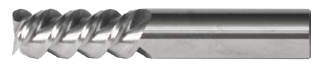 1/2" Spoon Cutter - Center Cut. Single End with 60 Degree Helix. Shank OD 1/2" - LOC 1-1/4" - OAL 3" - 3 Flutes for High-speed Finishing. Uncoated