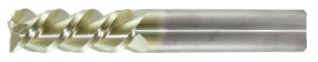 3/4" Spoon Cutter - Center Cut. Single End with 60 Degree Helix. Shank OD 3/4" - LOC 1-1/2" - OAL 4" - 3 Flutes for High-speed Finishing. ZrN Coated