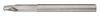 1/4" End Mill Single End Ball. Long Reach. Shank OD 1/4" LOC 3/8" OAL 4" - 2 Flutes Uncoated