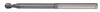 3/8" End Mill Single End Ball. Long Reach. Shank OD 3/8" LOC 1/2" OAL 4" - 2 Flutes AlTiN Coated