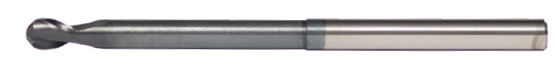 3/4" End Mill Single End Ball. Long Reach. Shank OD 3/4" LOC 1" OAL 6" - 2 Flutes AlTiN Coated