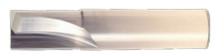  3/16" Beefy End Mill Center Cut Single End Straight Flute LOC 5/8" OAL 2" - 2 Flutes Uncoated
