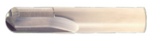  3/16" Beefy End Mill Center Cut Single End Straight Flute LOC 5/8" OAL 2" - 2 Flutes Uncoated