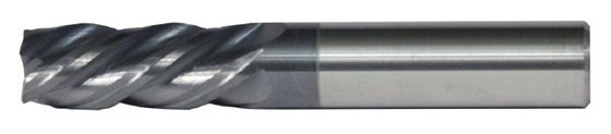 7/32" End Mill Single End Square; Flute Length 3/4" OAL 2-1/2" - 4 Flutes AlTiN Coated - Hot Mill