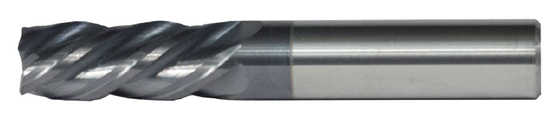 9/32" End Mill Single End Square; Flute Length 7/8" OAL 2-1/2" - 4 Flutes AlTiN Coated - Hot Mill