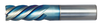 1/8" End Mill Single End Square; Flute Length 1/2" OAL 1-1/2" - 5 Flutes Sky Coat - Hot Mill