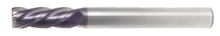  1/4" End Mill Long Reach Single End Square; Flute Length 3/4" OAL 4" - 4 Flutes AlTiN Coated - Hot Mill