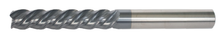  7/16" End Mill Variable Single End; Flute Length 2" OAL 4" - 4 Flutes AlTiN - Hot Mill
