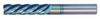 1/8" End Mill Variable Single End; Flute Length 3/4" OAL 2-1/2" - 5 Flutes Sky Coat - Hot Mill