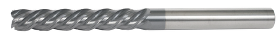 1" End Mill Variable Single End; Extra Long; Flute Length 3" OAL 6" - 4 Flutes AlTiN - Hot Mill