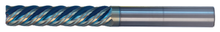  1/8" End Mill Variable Single End; Extra Long; Flute Length 1" OAL 3" - 5 Flutes Sky Coat - Hot Mill
