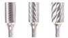 3/32" SA Shape Carbide Burr. Double Cut Cylinder without End Cut. LOC 7/16" Shank OD 1/8" OAL 1-1/2" - Uncoated